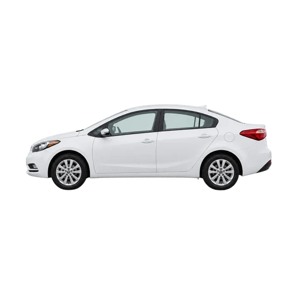 Kia Cerato 2013 branco, vista lateral (voltada para a esquerda)