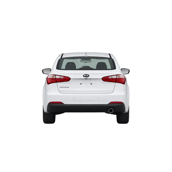 2015 Kia Cerato in weiß, Ansicht: Heck