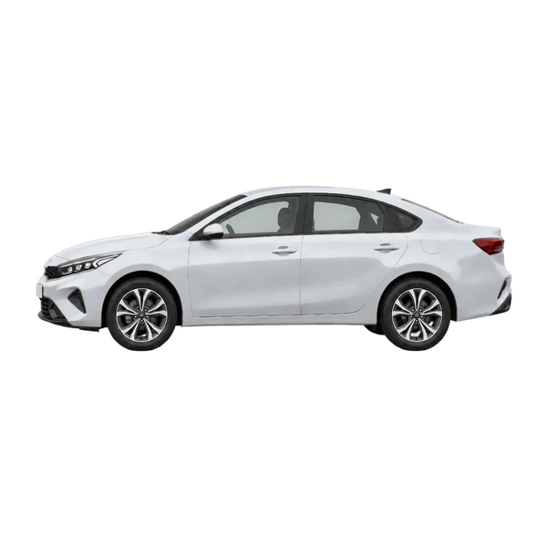 Kia Cerato 2026 prata, vista lateral (voltada para a esquerda)