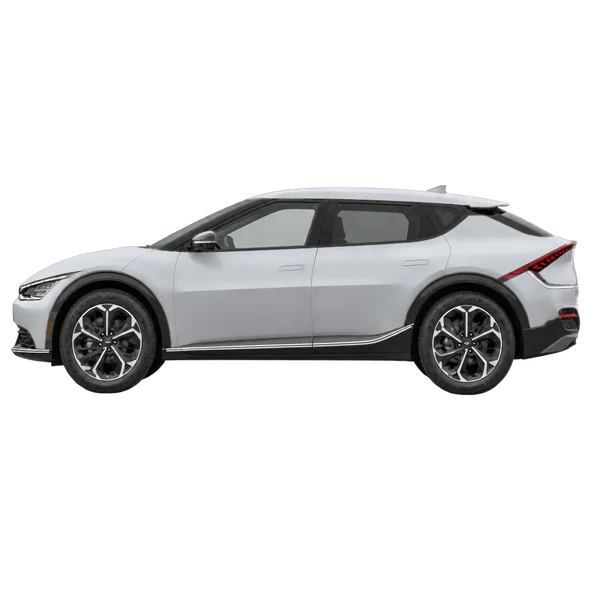 2024 Kia EV6 in Silber, Ansicht: Seite (nach links gerichtet)