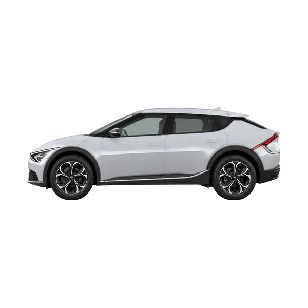 2027 Kia EV6 in Silber, Ansicht: Seite (nach links gerichtet)