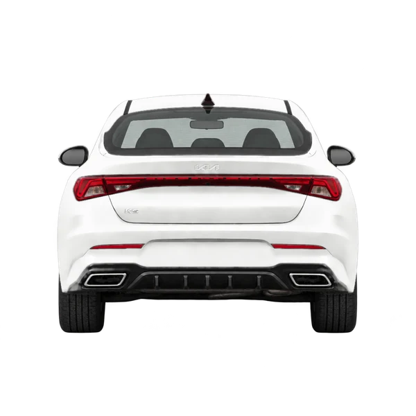 2025 Kia K5 in weiß, Ansicht: Heck
