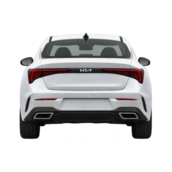 Kia K5 2026 prata, vista traseira