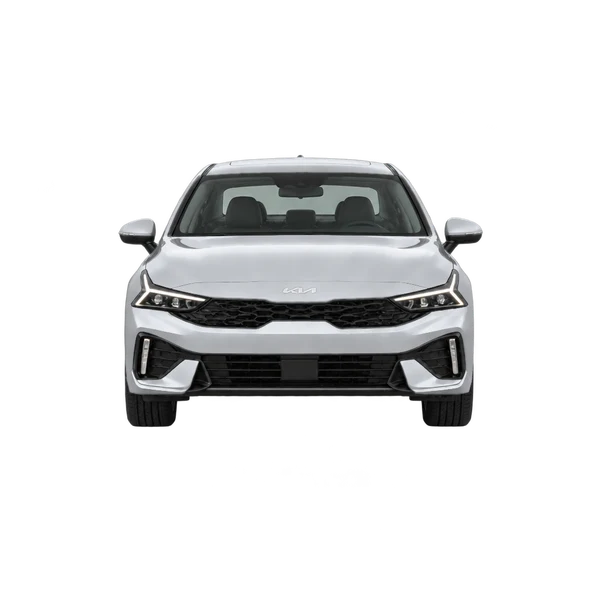 2027 Kia K5 in Silber, Ansicht: Front