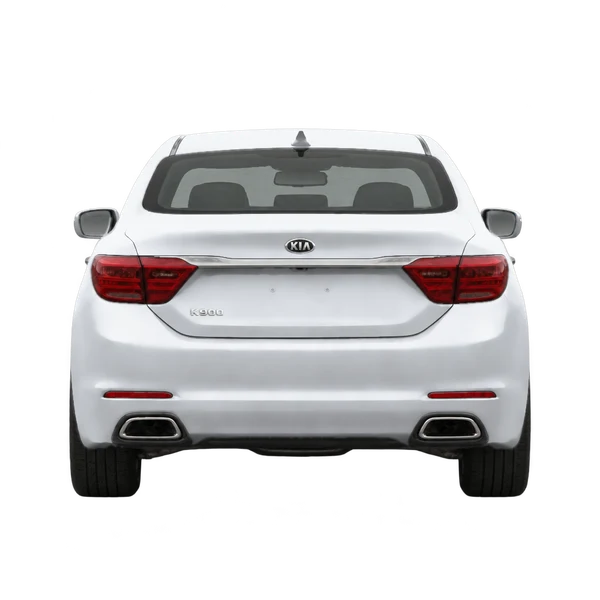 Kia K900 2015 باللون فضي، منظر من الخلف