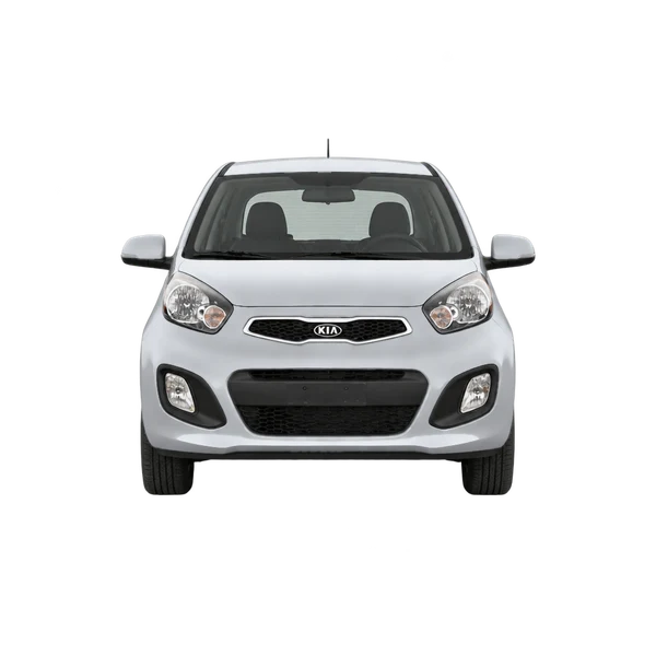 Kia Morning 2013 argent, vue avant