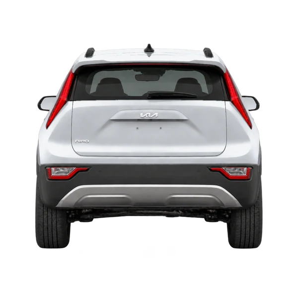 Kia Niro 2024 prata, vista traseira