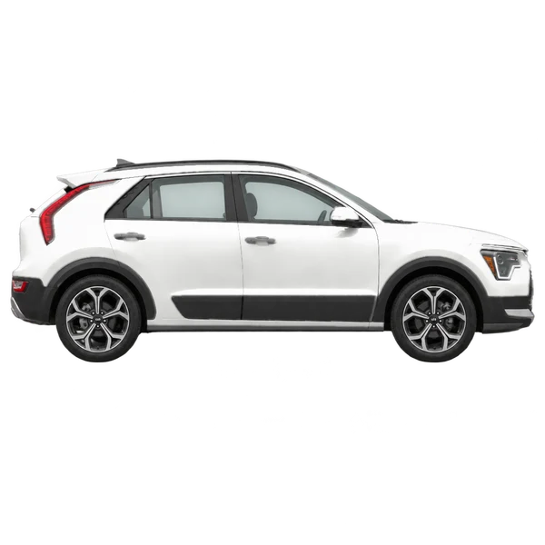 Kia Niro 2027 branco, vista lateral (voltada para a direita)