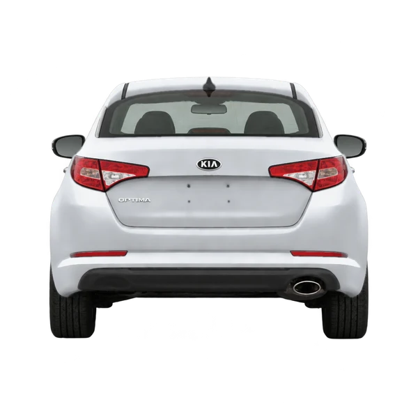 シルバーの2012 Kia Optima(リアビュー)