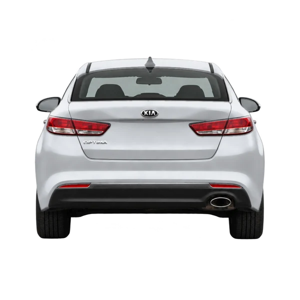 シルバーの2019 Kia Optima（リアビュー）
