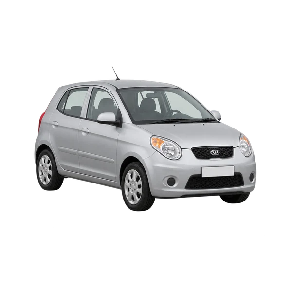 Kia Picanto 2011 en plateado, vista frontal tres cuartos (hacia la izquierda)