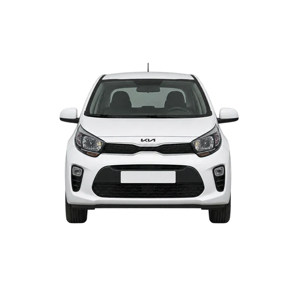 Kia Picanto 2022 en blanco, vista frontal
