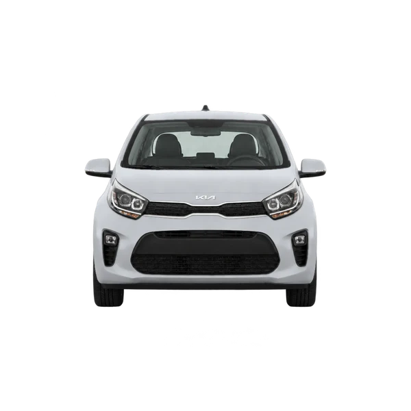 Kia Picanto 2023 en plateado, vista frontal