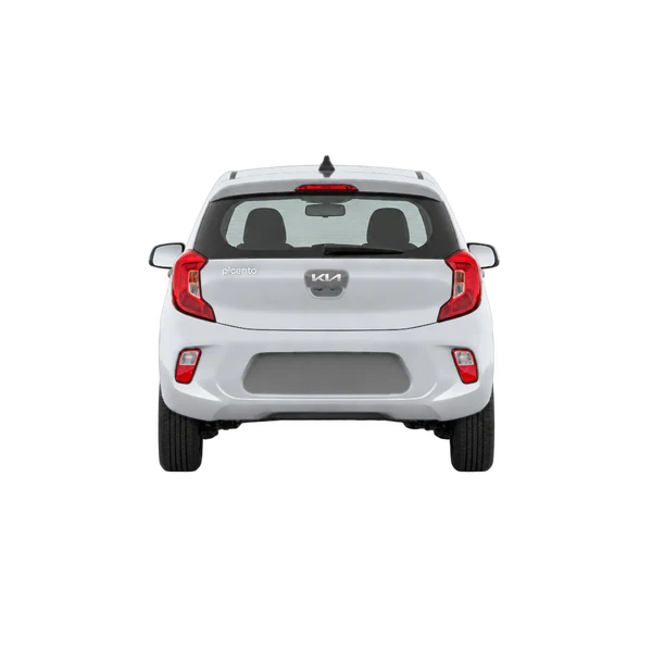 Kia Picanto 2023 en plateado, vista trasera