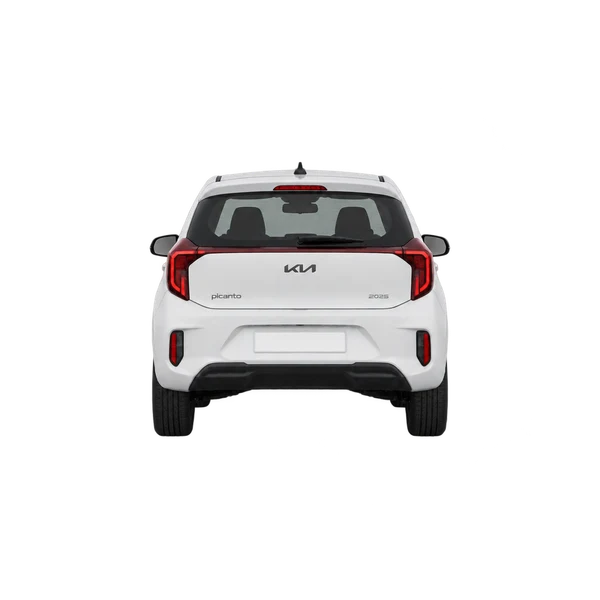 Kia Picanto 2025 en blanco, vista trasera