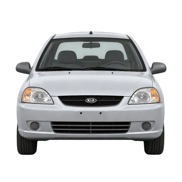 Kia Rio 2004 argent, vue avant