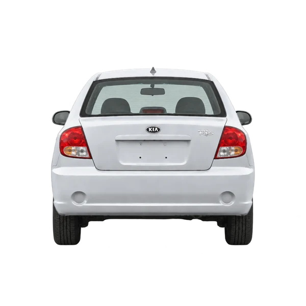 Kia Rio 2004 argent, vue arrière