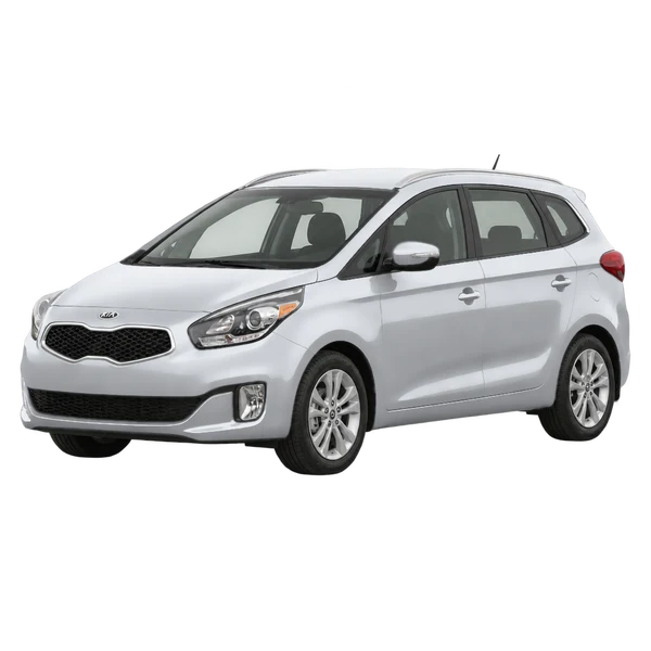 Kia Rondo 2014 argent, vue trois-quarts avant (orienté vers la gauche)