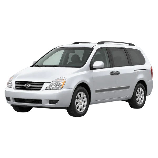 Kia Sedona 2012 argent, vue trois-quarts avant (orienté vers la gauche)