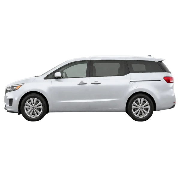 2018 Kia Sedona in Silber, Ansicht: Seite (nach links gerichtet)