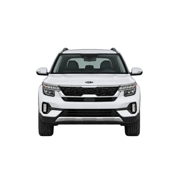 Kia Seltos 2021 branco, vista frente