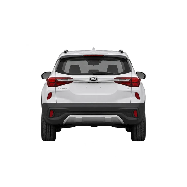 Kia Seltos 2021 branco, vista traseira