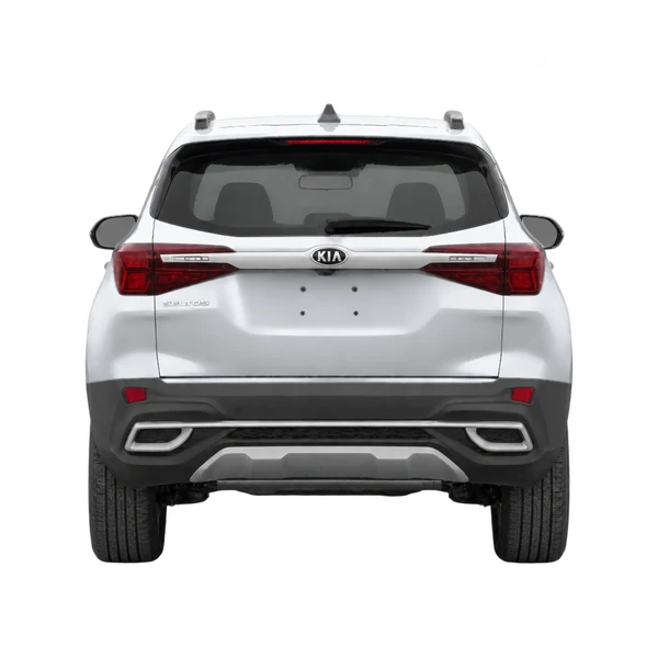 silver 2022 Kia Seltos rear view
