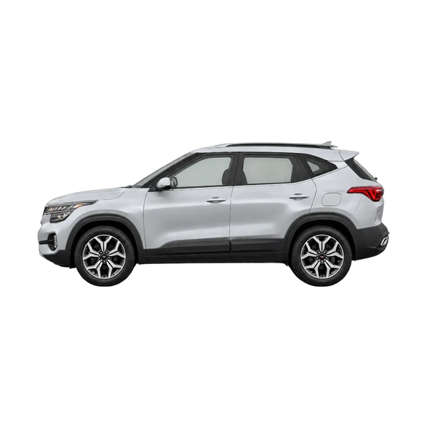 2022 Kia Seltos in Silber, Ansicht: Seite (nach links gerichtet)