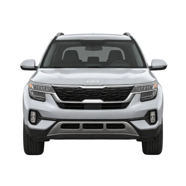 シルバーの2025 Kia Seltos（正面ビュー）
