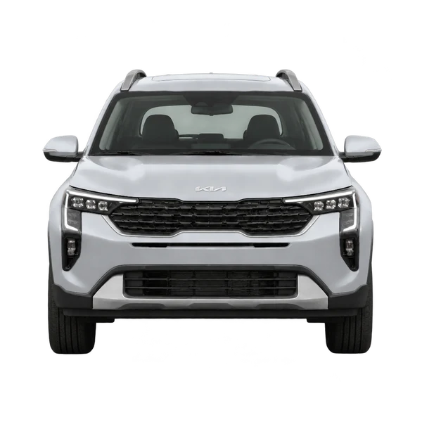 Kia Sonet 2026 argent, vue avant