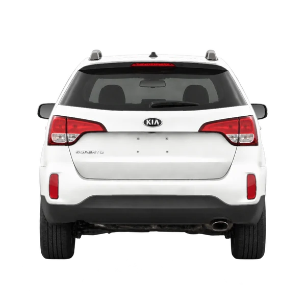 2015 Kia Sorento in weiß, Ansicht: Heck