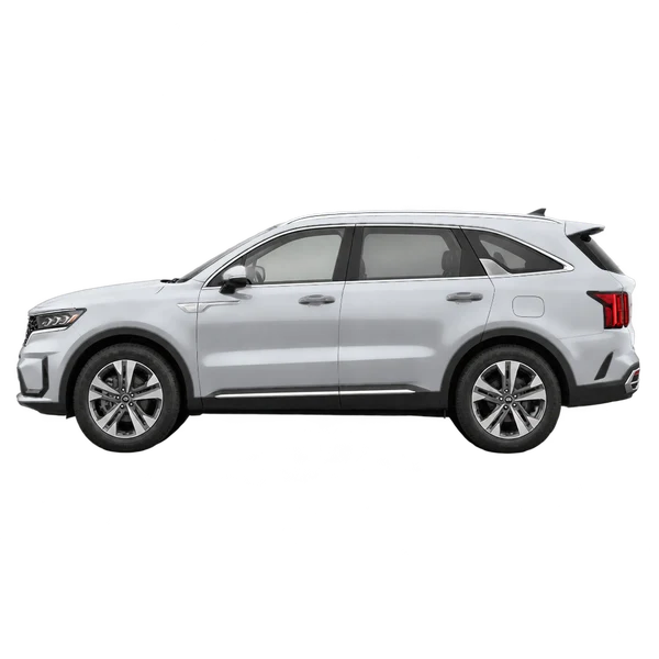 2025 Kia Sorento in Silber, Ansicht: Seite (nach links gerichtet)