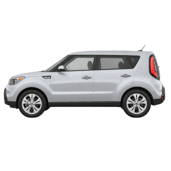 2014 Kia Soul in Silber, Ansicht: Seite (nach links gerichtet)