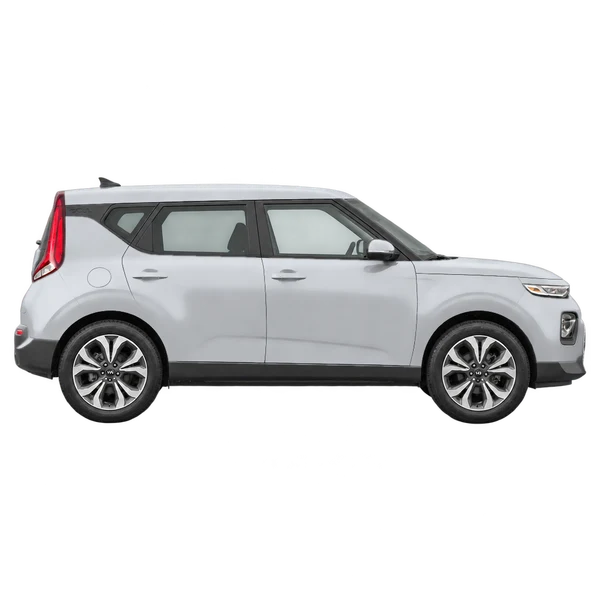 2021 Kia Soul in Silber, Ansicht: Seite (nach rechts gewandt)
