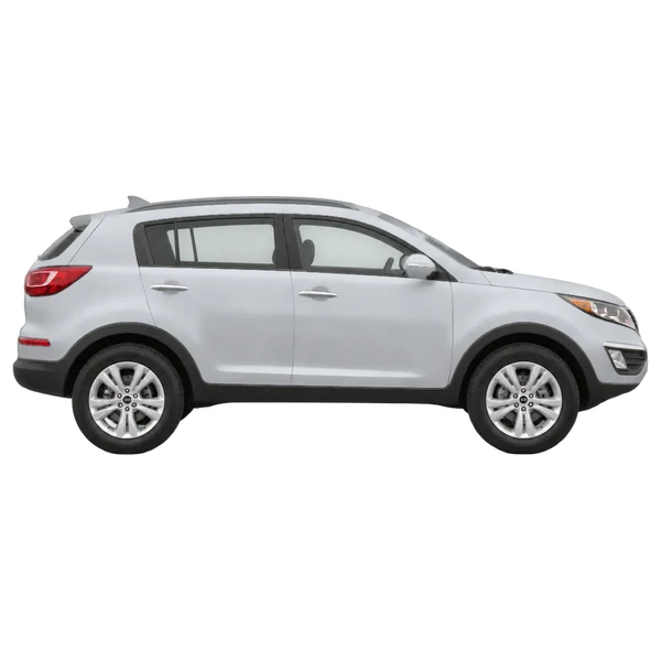 2012 Kia Sportage in Silber, Ansicht: Seite (nach rechts gewandt)