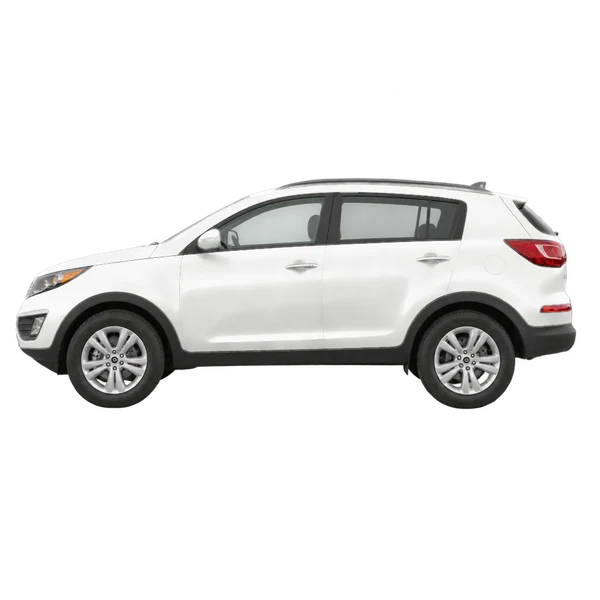 2016 Kia Sportage in weiß, Ansicht: Seite (nach links gerichtet)