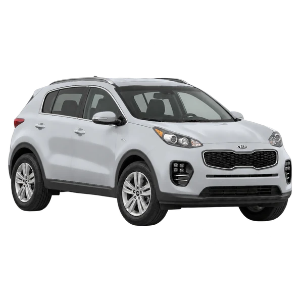 Kia Sportage 2021 argent, vue trois-quarts avant (orienté vers la droite)