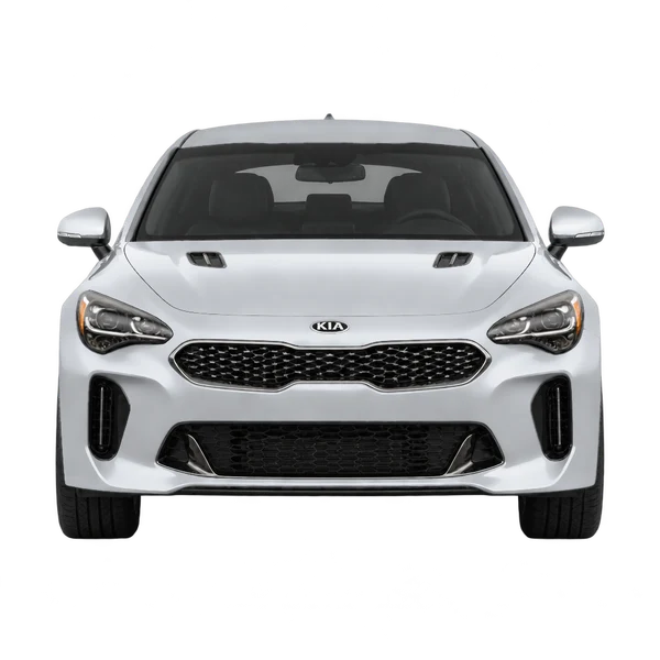 シルバーの2020 Kia Stinger（正面ビュー）