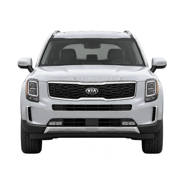 Kia Telluride 2020 prata, vista frente