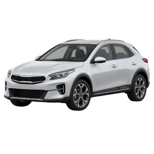 2022 Kia Xceed in Silber, Ansicht: Dreiviertelansicht vorne (nach links gerichtet)