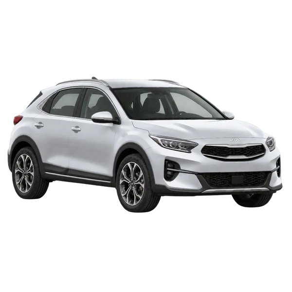 2023 Kia Xceed in Silber, Ansicht: Dreiviertelansicht vorne (nach links gerichtet)