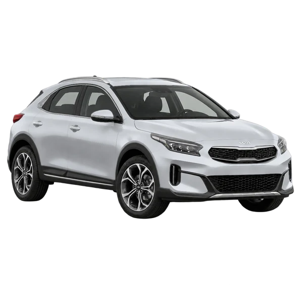 2024 Kia Xceed in Silber, Ansicht: Dreiviertelansicht vorne (nach links gerichtet)