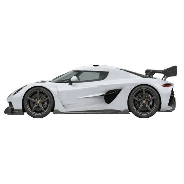 シルバーの2026 Koenigsegg Jesko(側面(左向き)ビュー)