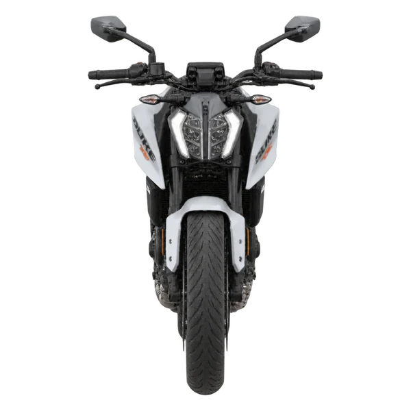 2024 KTM 390 Duke in Silber, Ansicht: Front