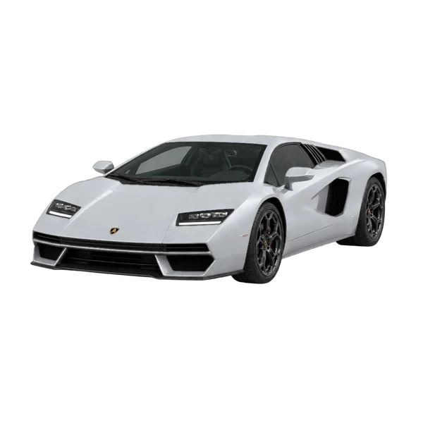 2022 Lamborghini Countach in Silber, Ansicht: Dreiviertelansicht vorne (nach links gerichtet)