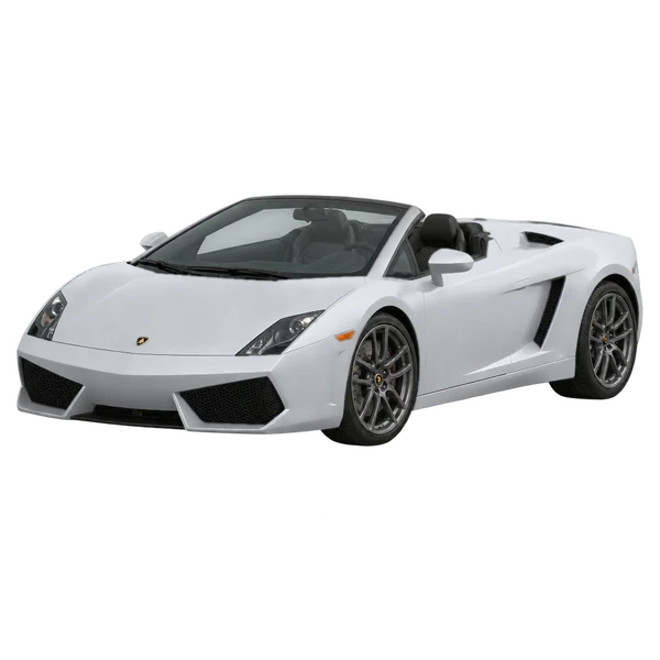 Lamborghini Gallardo Spyder 2011 argent, vue trois-quarts avant (orienté vers la gauche)
