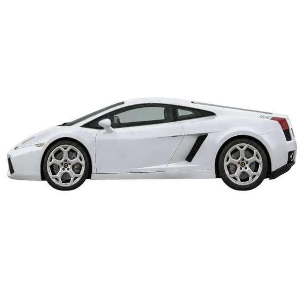 Lamborghini Gallardo 2013 prata, vista lateral (voltada para a esquerda)