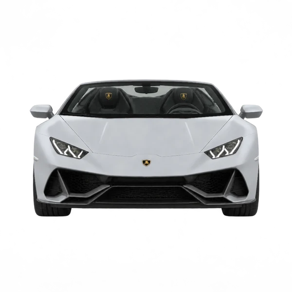 Lamborghini Huracan Spyder 2022 prata, vista frente