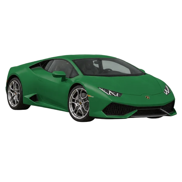 2016 Lamborghini Huracan in grün, Ansicht: Dreiviertelansicht vorne (nach links gerichtet)