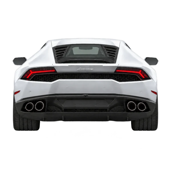Lamborghini Huracan 2018 en plateado, vista trasera